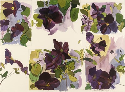 Lot 145 - Tuffs (Jennifer, 20th century). Clematis, August 18th 1983, & 1 other
