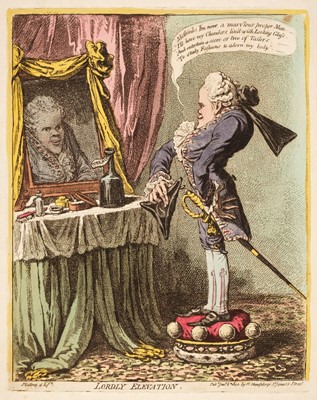 Lot 214 - Gillray (James). Lordly Elevation, H. Humphrey, Jany. 6th 1802