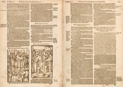 Lot 253 - Foxe, John, Book of Martyrs, 2 volumes in one, 3rd edition, John Daye, 1576