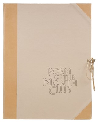 Lot 876 - 1970 Poem of the Month Club. A collection of 48 broadsides, 1970-77