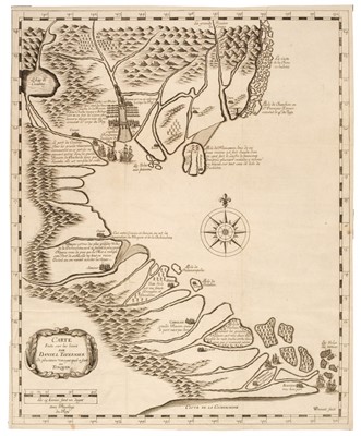 Lot 132 - Vietnam. Tavernier (Jean-Baptiste), Carte Faite sur les Lieux..., au Tonquin, Paris circa 1679