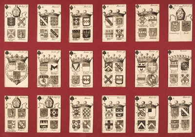 Lot 472 - English heraldic playing cards. The Arms of the English Peers, 2nd edition, 1686