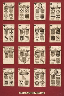 Lot 472 - English heraldic playing cards. The Arms of the English Peers, 2nd edition, 1686