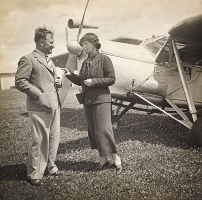 Lot 24 - Imperial Airways. Log books, and photographs belonging to Captain H.L.M. Glover