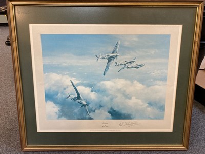 Lot 214 - Taylor (Robert). "Spitfire", colour lithographic print plus two others