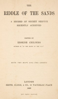 Lot 796 - 1903. Childers (Erskine). The Riddle of the Sands, 1st edition, 1903