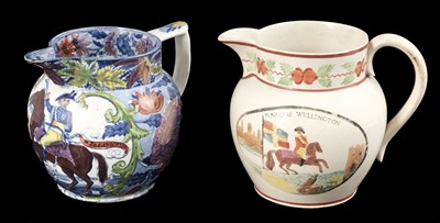 Lot 541 - Duke of Wellington. A George III pearlware jug