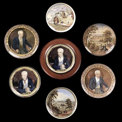 Lot 539 - Duke of Wellington. A collection of Victorian pot lids
