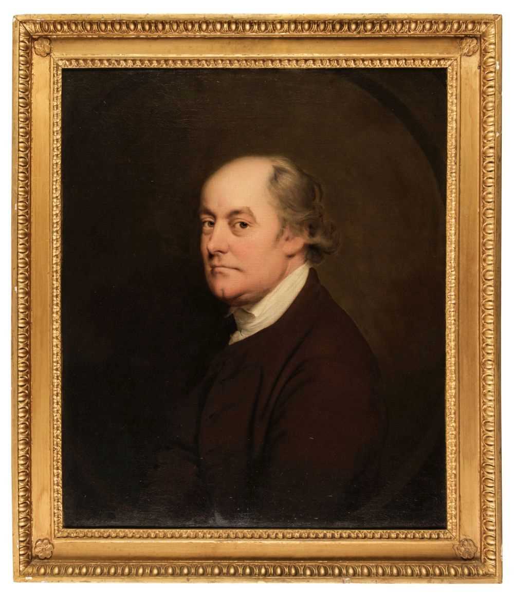 Lot 17 - Joseph Wright of Derby (1734-1797). Portrait of John Harrison, surgeon of Derby, c. 1781