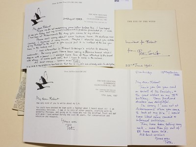Lot 227 - Scott (Peter). The Eye of The Wind, 1st edition, 1961, signed, with 3 letters, and others