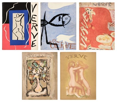 Lot 409 - Verve. An Artistic and Literary Quarterly, numbers 1, 2, 3, 4 & 5/6, 1938-1939
