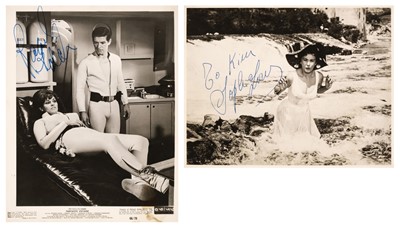 Lot 277 - Welch (Raquel, 1940-2023). A signed glossy film still from the film Fantastic Voyage, 1966