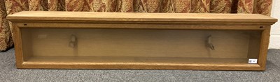 Lot 99 - Sword Display Case. An oak display case formerly housing a Georgian sword