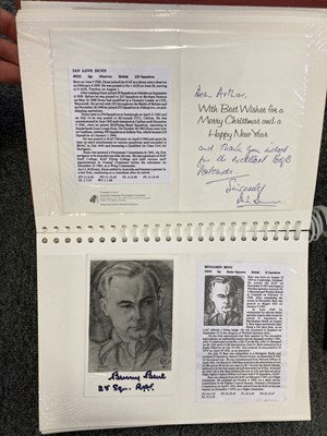 Lot 41 - World War II. Six albums of WWII pilots signatures