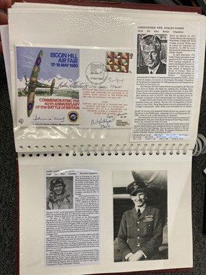 Lot 41 - World War II. Six albums of WWII pilots signatures