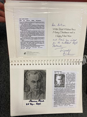 Lot 41 - World War II. Six albums of WWII pilots signatures
