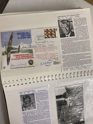 Lot 41 - World War II. Six albums of WWII pilots signatures