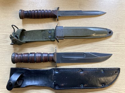Lot 77 - Fighting Knives. WWII American U.S. M3 Camillus fighting knife