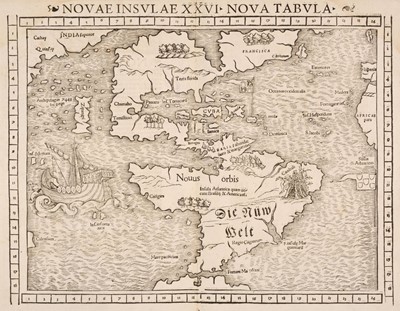 Lot 239 - Americas. Munster (Sebastian), Novae Insulae XXVI Nova Tabula, Basel [1540] but 1552 edition