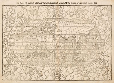 Lot 286 - World. Munster (Sebastian), Das erst general, inhaltend die beschreibung..., [1550 - 78]