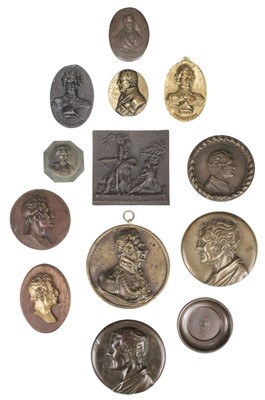 Lot 547 - Duke of Wellington. A large collection of Wellington plaques and roundels.