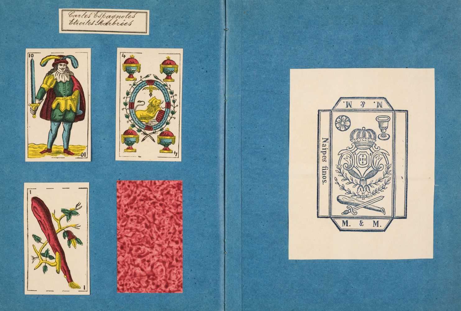 Lot 499 - Spanish playing cards trade catalogue. Turnhout, Belgium: Mesmaekers & Moentack, 1859-1862