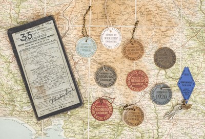 Lot 4 - Brooklands. A collection of early Brooklands Automobile Racing Club Badges circa 1911-20