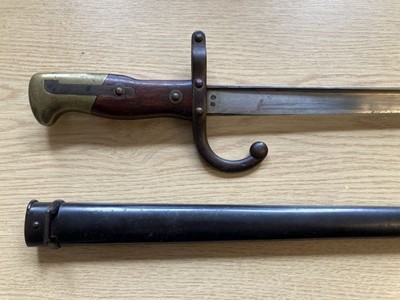 Lot 63 - Bayonet. A good example of a French Gras bayonet with matching serial numbers 96734
