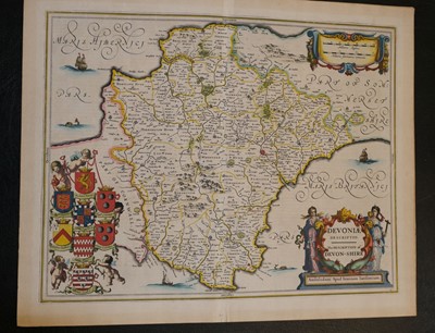 Lot 85 - Devon. Jansson (Jan). Devoniae Descriptio. The Description of Devon, Amsterdam circa 1650