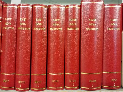 Lot 41 - East-India Register, 1827, 1833, 1842, 1843, 1848, and 1857