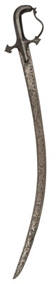 Lot 241 - Shamshir. Indian shamshir, 19th century