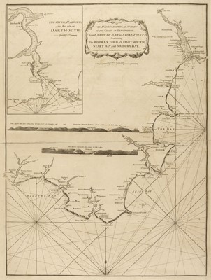 Lot 86 - Devon. Laurie (Robert & Whittle James), Two Sea Charts of South Devon, circa 1798