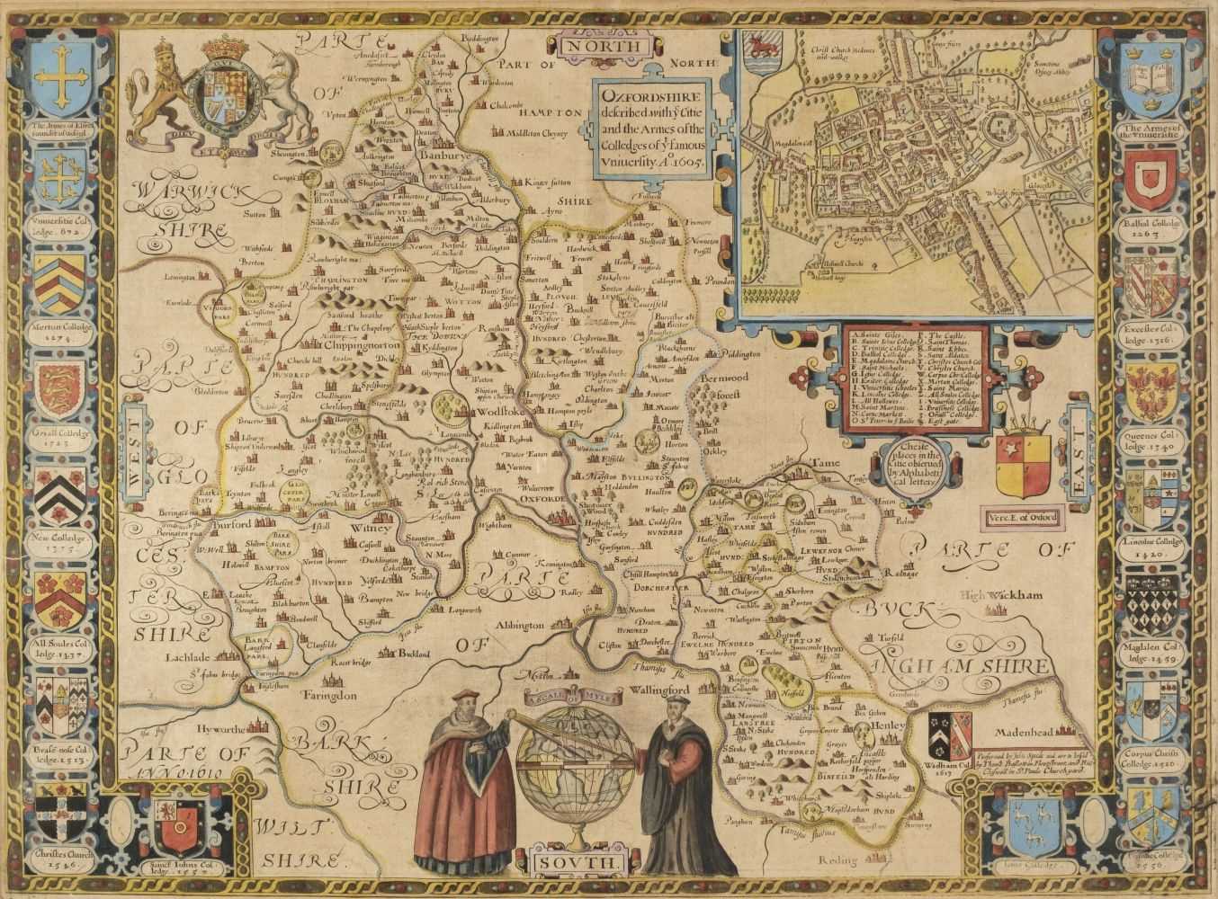 Lot 128 - Oxford. Speed (John), Oxfordshire Described..., Thomas Bassett & Richard Chiswell [1676]