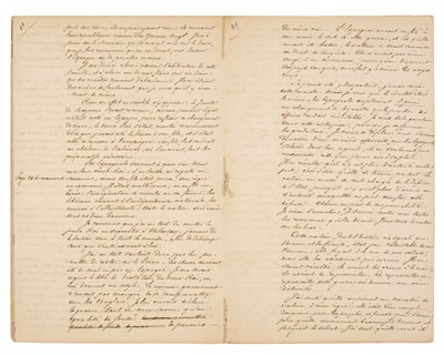 Lot 175 - Napoleon Hoax. Manuscrit venu de Ste. Hélène d'une Manière inconnue (1817) manuscript copy, 1820s(?)