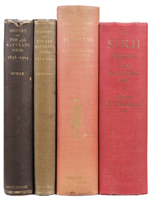 Lot 25 - McRae (Colonel H. ST. GM). Regimental History of the 45th Rattray's Sikhs, 1856-1914..., and others