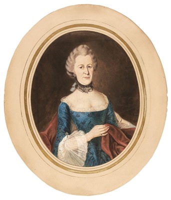 Lot 69 - Schmidt (Georg, 1811-1867). A pair of over-painted photographs of drawings, c. 1850