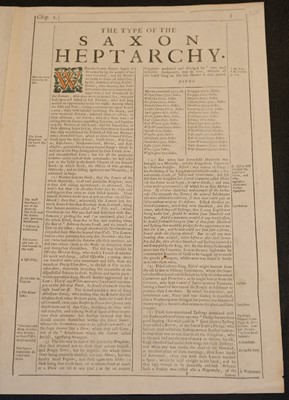 Lot 76 - British Isles. Speed (John), Britain as it was devided in the tyme of the English Saxons..., 1676