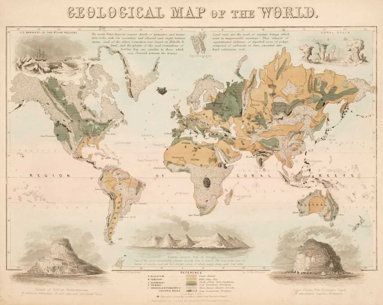 Lot 136 - Reynolds (James, publisher). Geological Diagrams, 1849 - 60