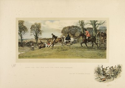 Lot 181 - Payne (Charles Johnson, pseud. Snaffles). Happy are they who Hunt for their own Pleasure, 1926
