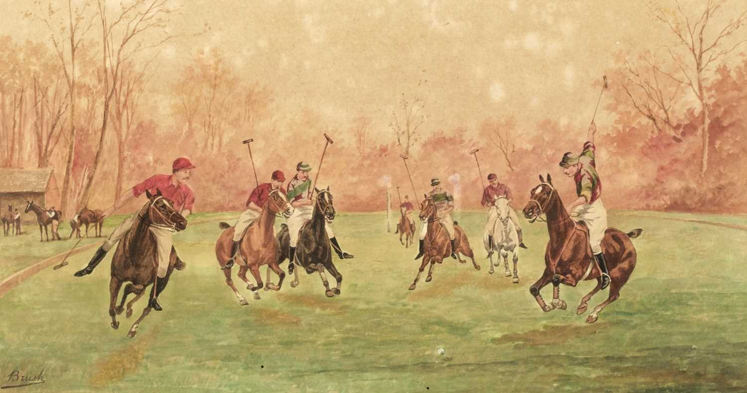 Lot 184 - Polo. Brush (pseud.) A Polo Match, circa 1900