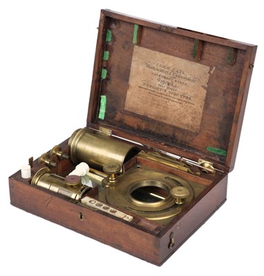 Lot 91 - Solar microscope. A solar microscope by W. & S. Jones, 135 Holborn, London, late 18th century
