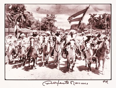 Lot 27 - Cuba. Revolutionary Riders by Perfecto Romero (1936-), circa 1960, gelatin silver print