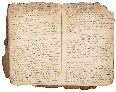 Lot 172 - Manuscript Cookery Book. A  late 17th-century manuscript recipe book
