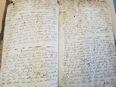 Lot 172 - Manuscript Cookery Book. A  late 17th-century manuscript recipe book