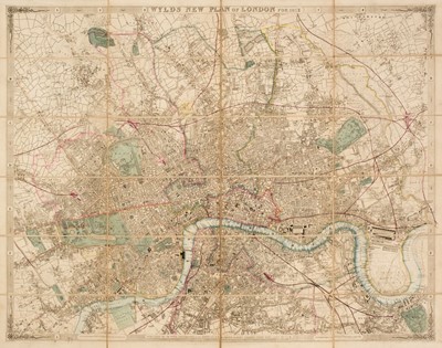 Lot 115 - London. Wyld (James), Wyld's New Plan of London for 1851