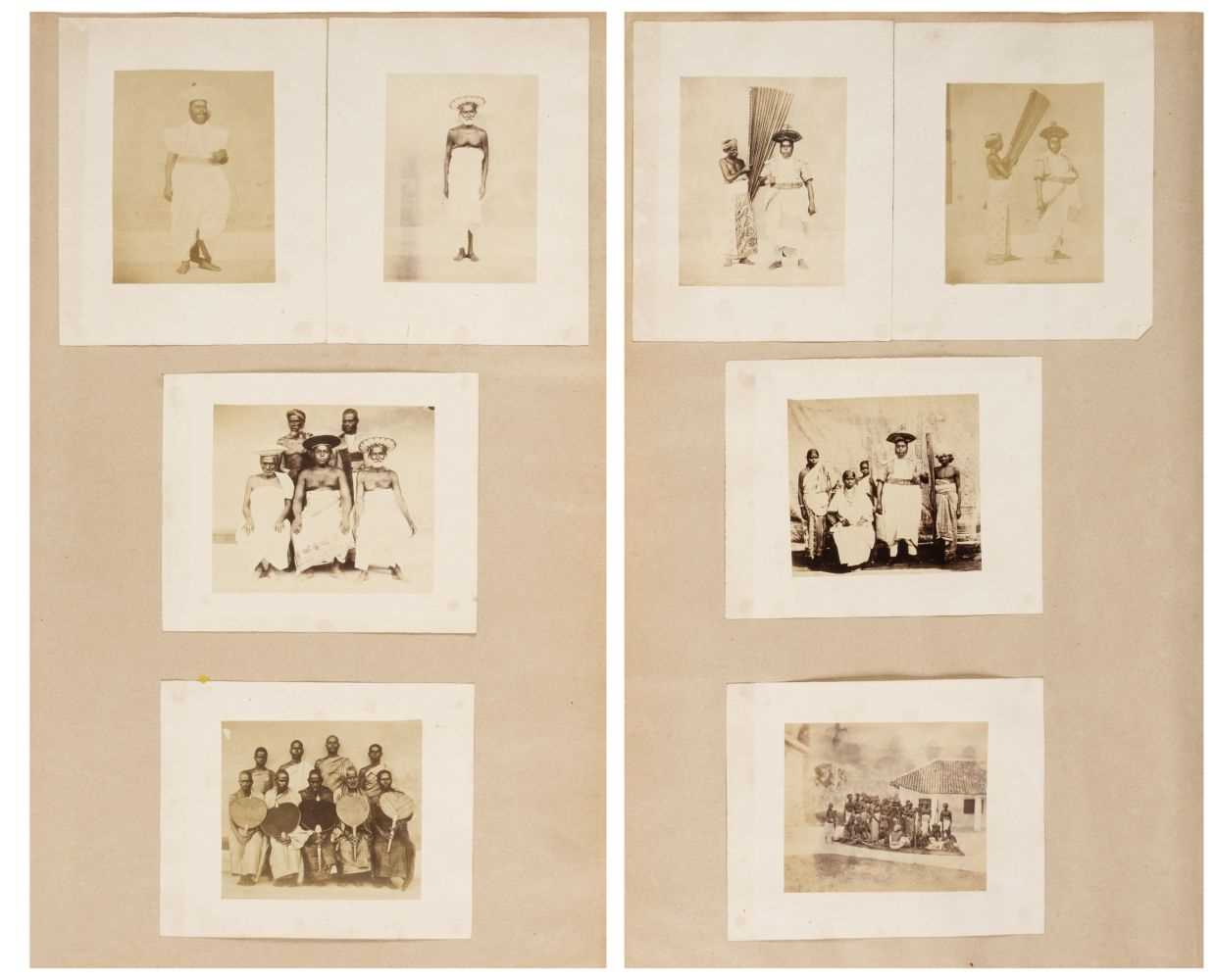 Lot 11 - Ceylon. A group of 11 ethnographic portraits, c. 1860