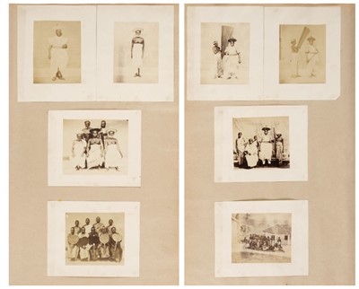 Lot 11 - Ceylon. A group of 11 ethnographic portraits, c. 1860