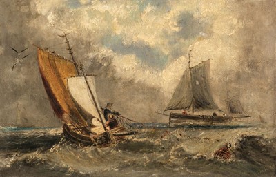 Lot 153 - Taylor (Robert, 1836-1920). Mackerel Fishing & Cod Fishing, circa 1870