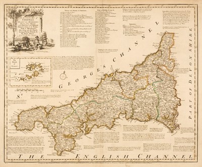 Lot 81 - Devon and Cornwall. A collection of 17 maps, 17th - 19th century