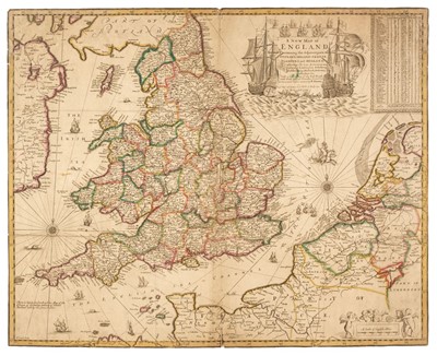 Lot 93 - England & Wales. Greene (Robert & Morden Robert), A New Map of England..., circa 1690